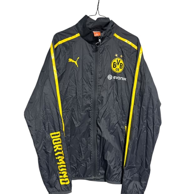 푸마 도르트문트 바람막이 블랙/옐로우 m