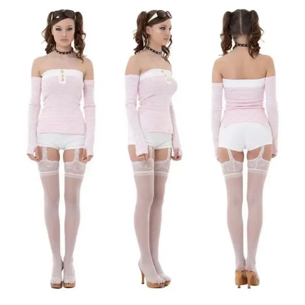 베이비메탈클럽 베이비돌 워머 탑 핑크 베메클 갸루