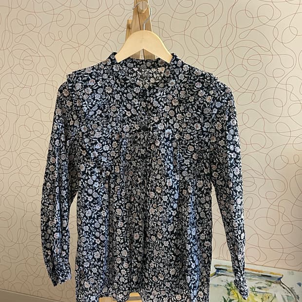 더 엣지(the ATG) 모리걸 플라워 블라우스