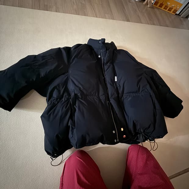 헤드메이너 × 커스텀멜로우 콜라보 푸퍼 패딩 (블랙) 