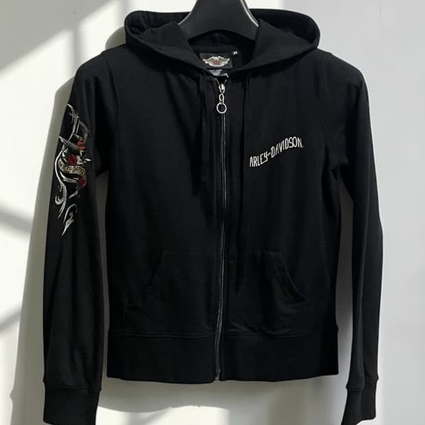 할리 데이비슨 풀집 후드 집업