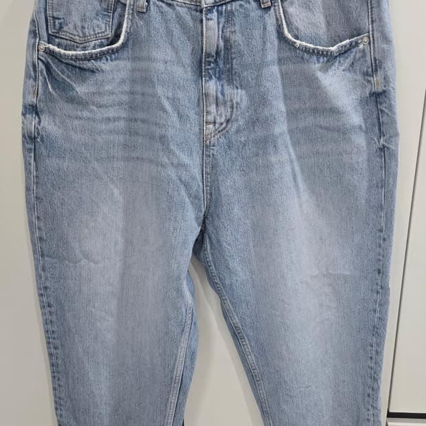 ZARA 연청 크롭 데님 팬츠