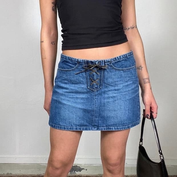 D&G 웨스턴 데님 스커트