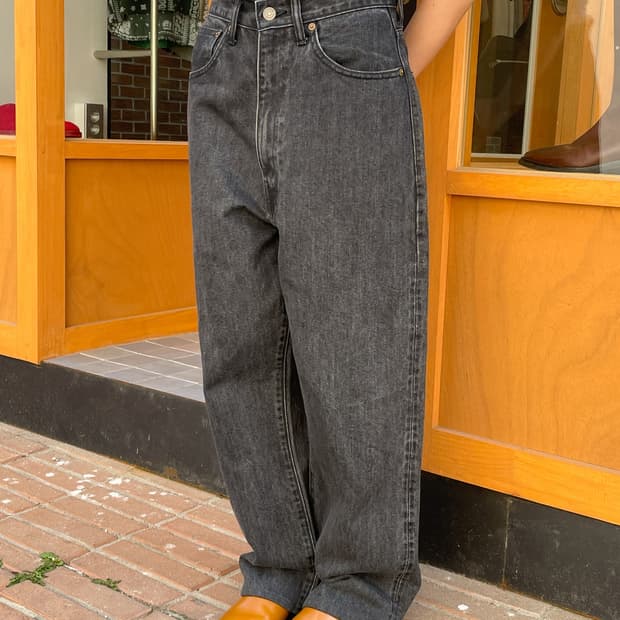 시오타 13.5oz 하이웨스트 데님 팬츠 (women)