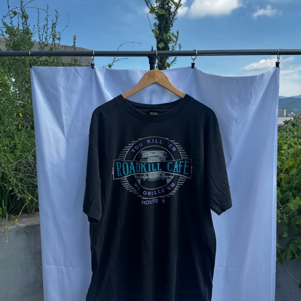 90s USA Roadkill Cafe 빈티지 티셔츠 XL