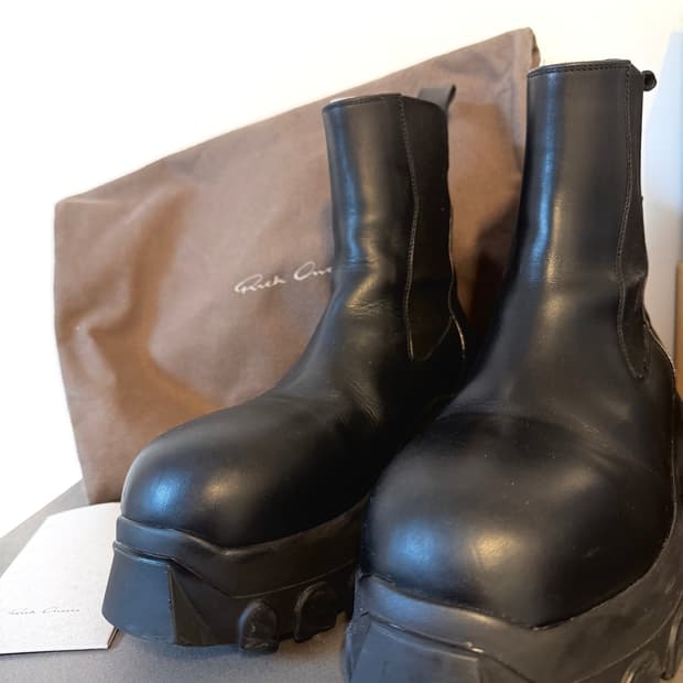 릭오웬스 비틀 보조 트랙터 부츠 38 (240~250)