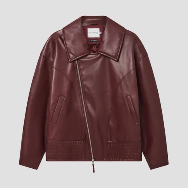 하우스오브써니 레더 하이브리드 재킷 루즈  
