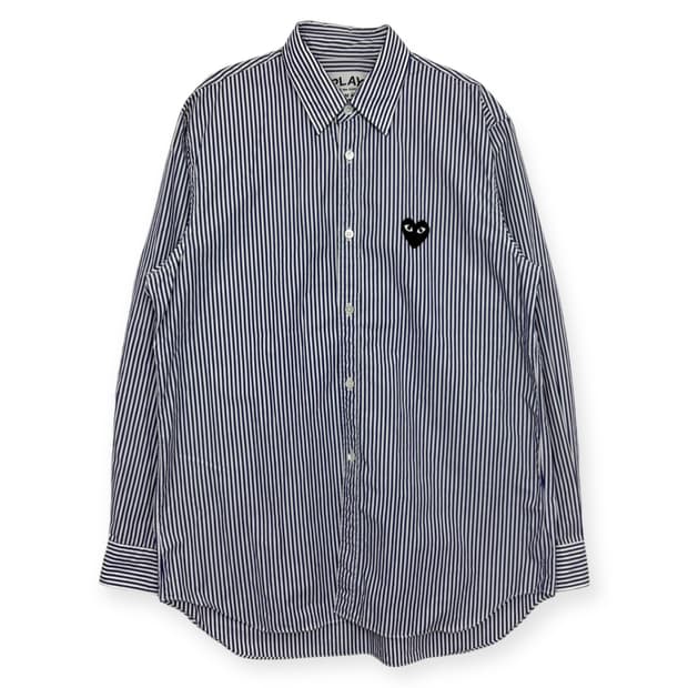 꼼데가르송 와펭 스트라이프 셔츠