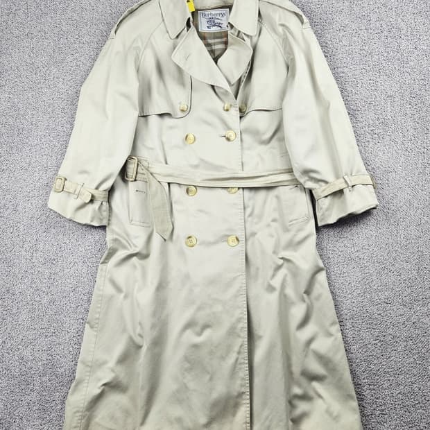 버버리 헌팅트림 벨티드 더블 트렌치 코트 ( 상세설명참조 )/ 10547