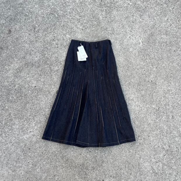 Vintage (japan made) 데님 롱스커트