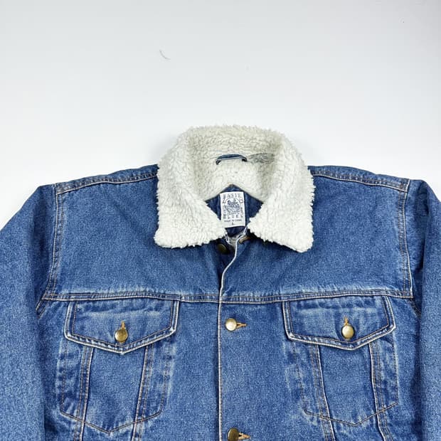 VTG 빈티지 양털 트러커 청자켓 (L)