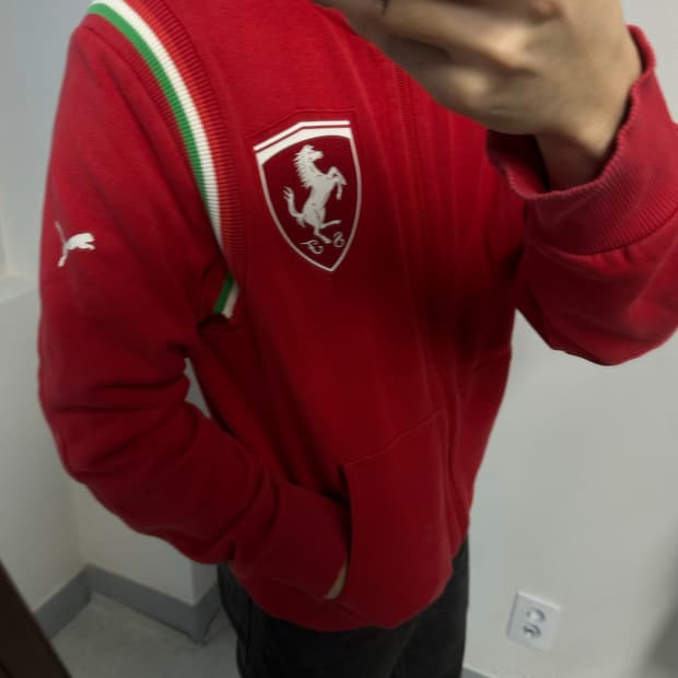 푸마 페라리 후드집업 치프키프 맛