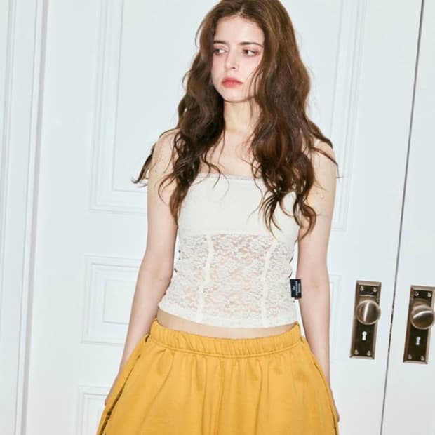 더미스테리어스호텔 레이스 코르셋 나시