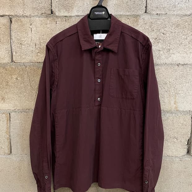 언더커버 하프 버튼 업 셔츠 