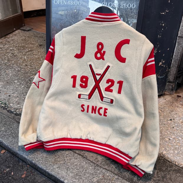 80s 아이스하키 빅토리 울 바시티자켓 