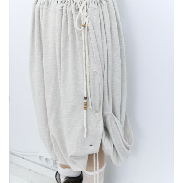 타일즈 tiles dumpling dress ivory 