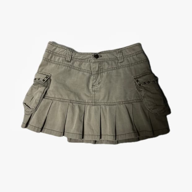 빈티지 카고 미니 스커트 S