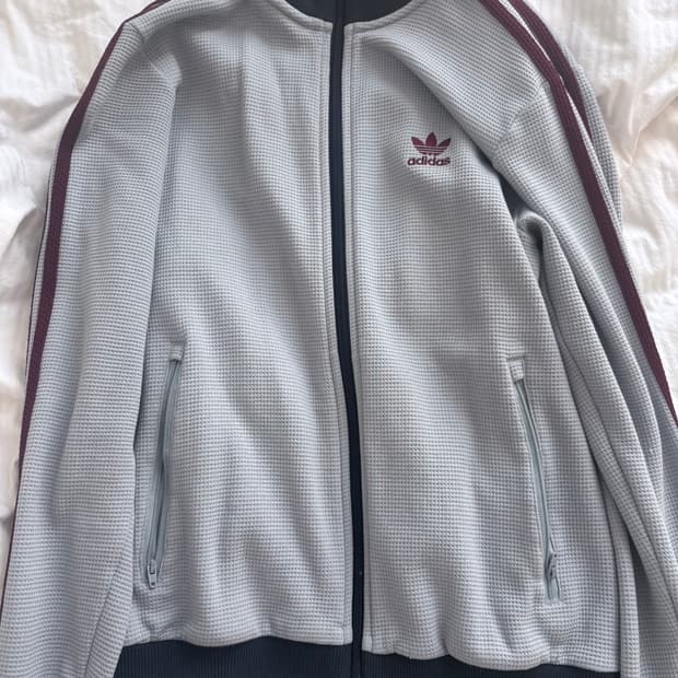 아디다스 와플 져지 트랙탑 라이트 그레이 