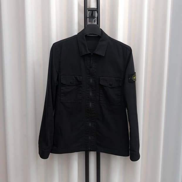 [M] 스톤아일랜드 오버셔츠 자켓 블랙
