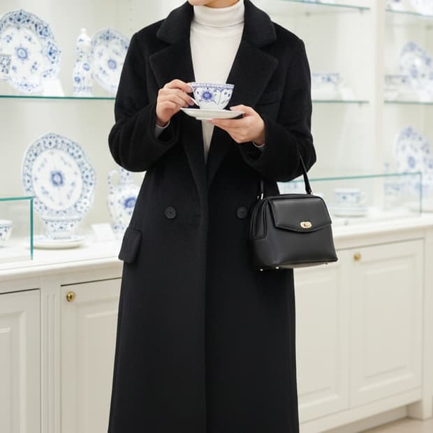 55.마쥬 알파카 블랙코트