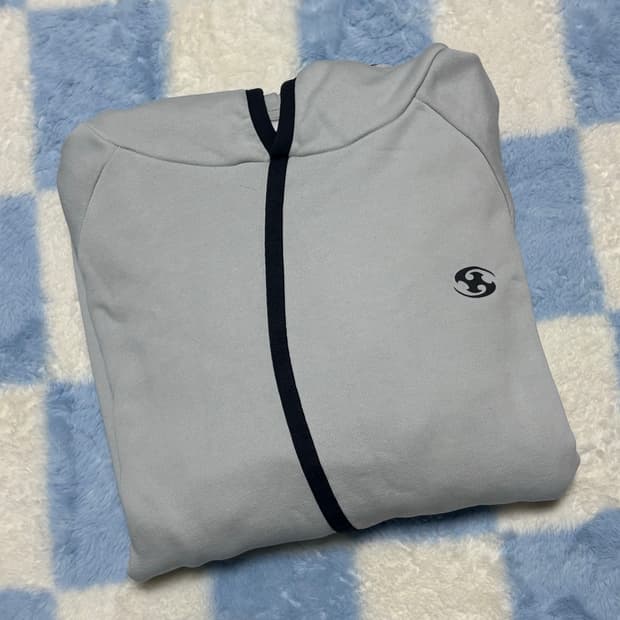 산산기어 테이프드 후디 라이트 그레이 3사이즈 - 24FW