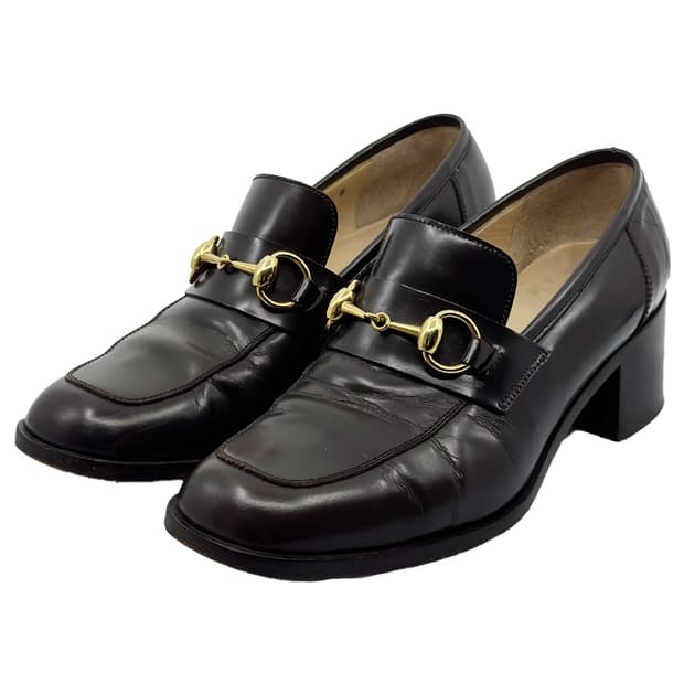 Gucci  Horsebit Loafers Pumps/ 37.5