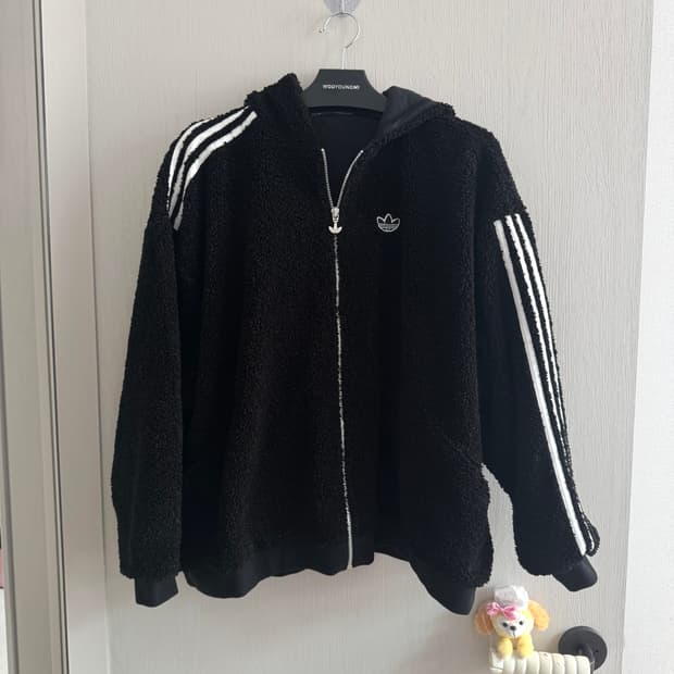 (xs) 아디다스 뽀글이 오버핏 자켓