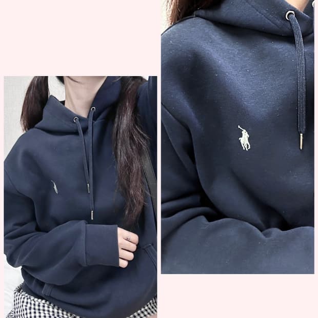 폴로 신형 그레이포니 네이비 후드