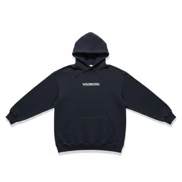 베트멍 정품 20SS 로고 후드티 블랙 S