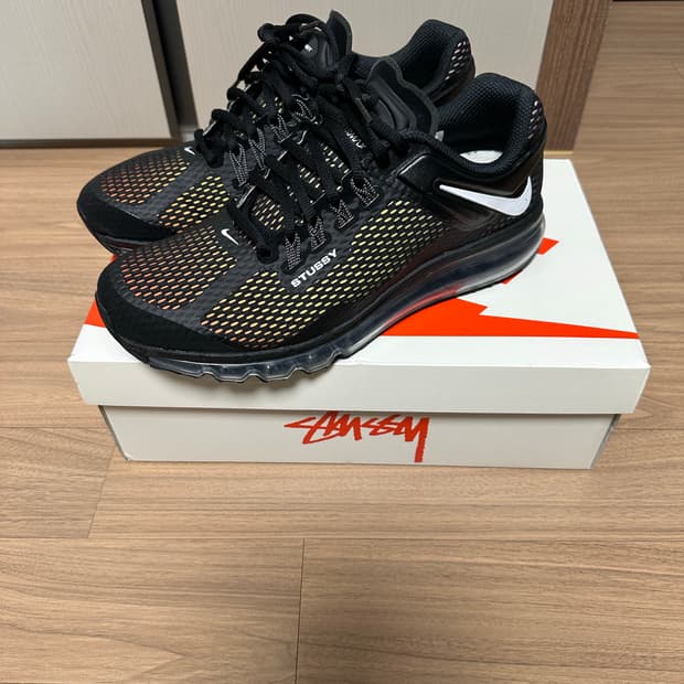 285 나이키 x 스투시 에어맥스 2013 블랙