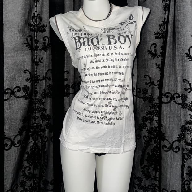 punk lettering short-sleeved