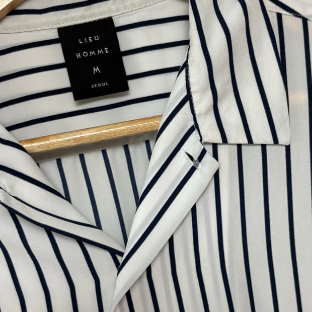[LIEU HOMME] 스트라이프 반팔셔츠 m