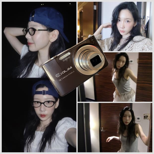 ✨태연 픽 풀박셋✨카시오 엑슬림 EX-Z400 초코브라운