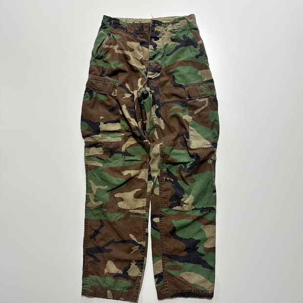 오리지널 우드랜드 카모 BDU 카고 팬츠