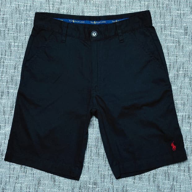 [M] POLO RALPH LAUREN 블랙 코튼 치노 쇼츠