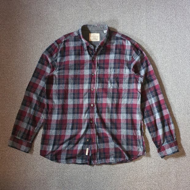 미국 수입 플란넬 체크 셔츠 no.7