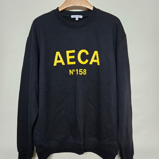 AECA WHITE 블랙 맨투맨 티셔츠S