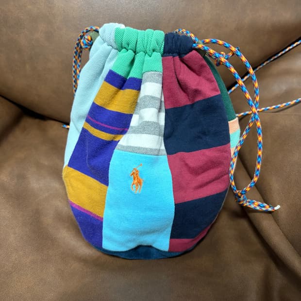 폴로 랄프로렌 리메이크 패치워크 조리개 크로스백