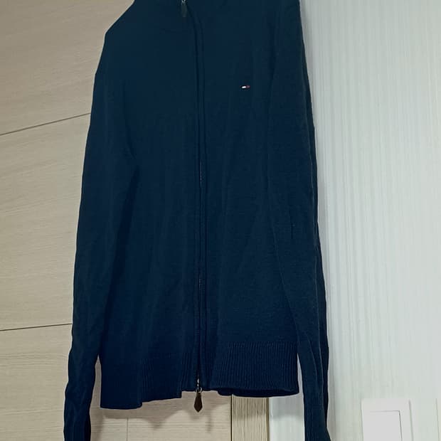 타미힐피거 니트 집업 네이비 남색