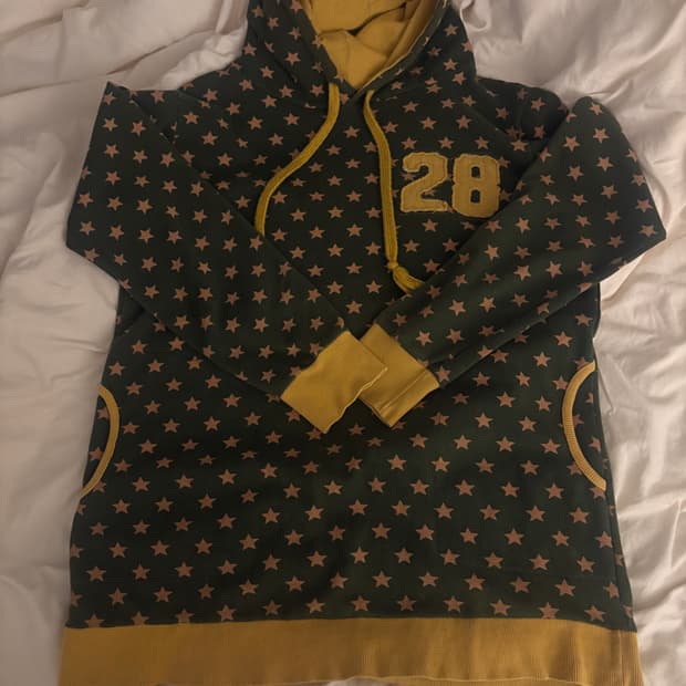 일본빈티지 별무늬 말차맛후드티🍵