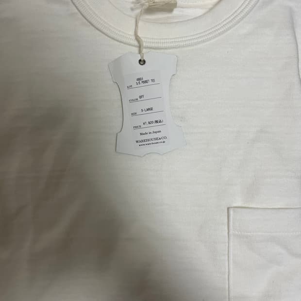 웨어하우스 4601 포켓티 off 색상 XL