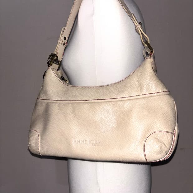Anne klein vintage ivory shoulder bag