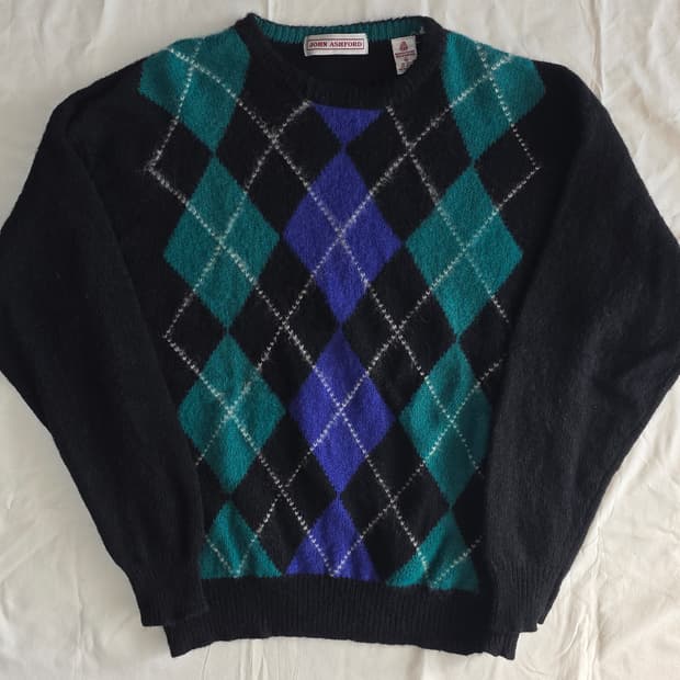JOHN ASHFORD 아가일 스웨터 XL