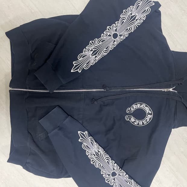 크롬하츠 홀스슈 플로랄 후드집업