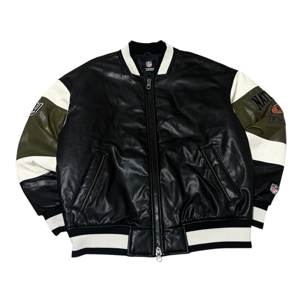 NFL 백로고 플래그 뉴욕 바시티 자켓