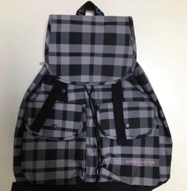 체크무늬 빈티지 백팩