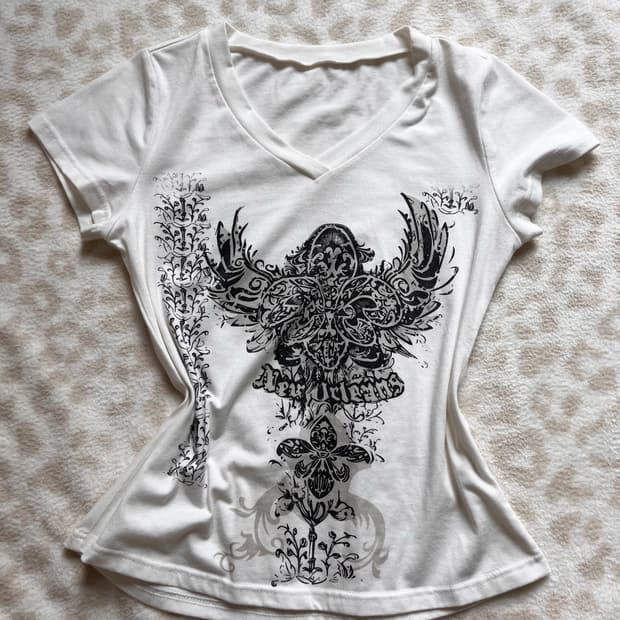 Y2k Gothic printing T-shirt