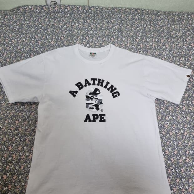 베이프 ABC 카모 티셔츠 화이트 2XL