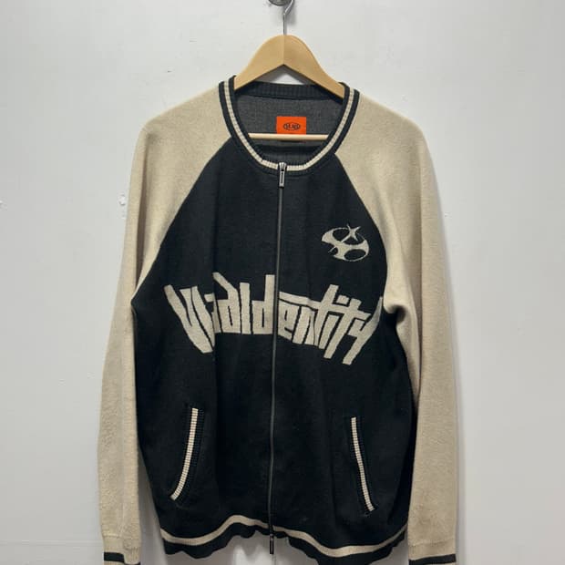 VLAD 배색 니트 가디건 집업 L