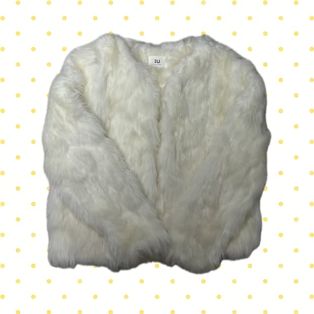 화이트 갸루st 퍼자켓